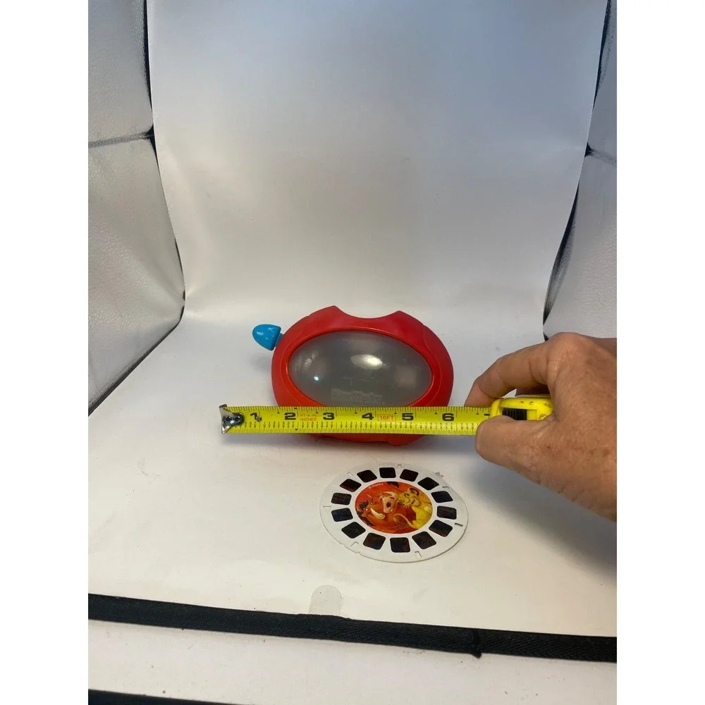 1998 Mattel View-Master 3d Virtual Viewer Red w/ Blue Lever #35589 (LL4)